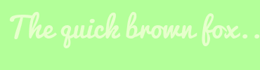 Image with Font Color E6FFCC and Background Color B3FF99